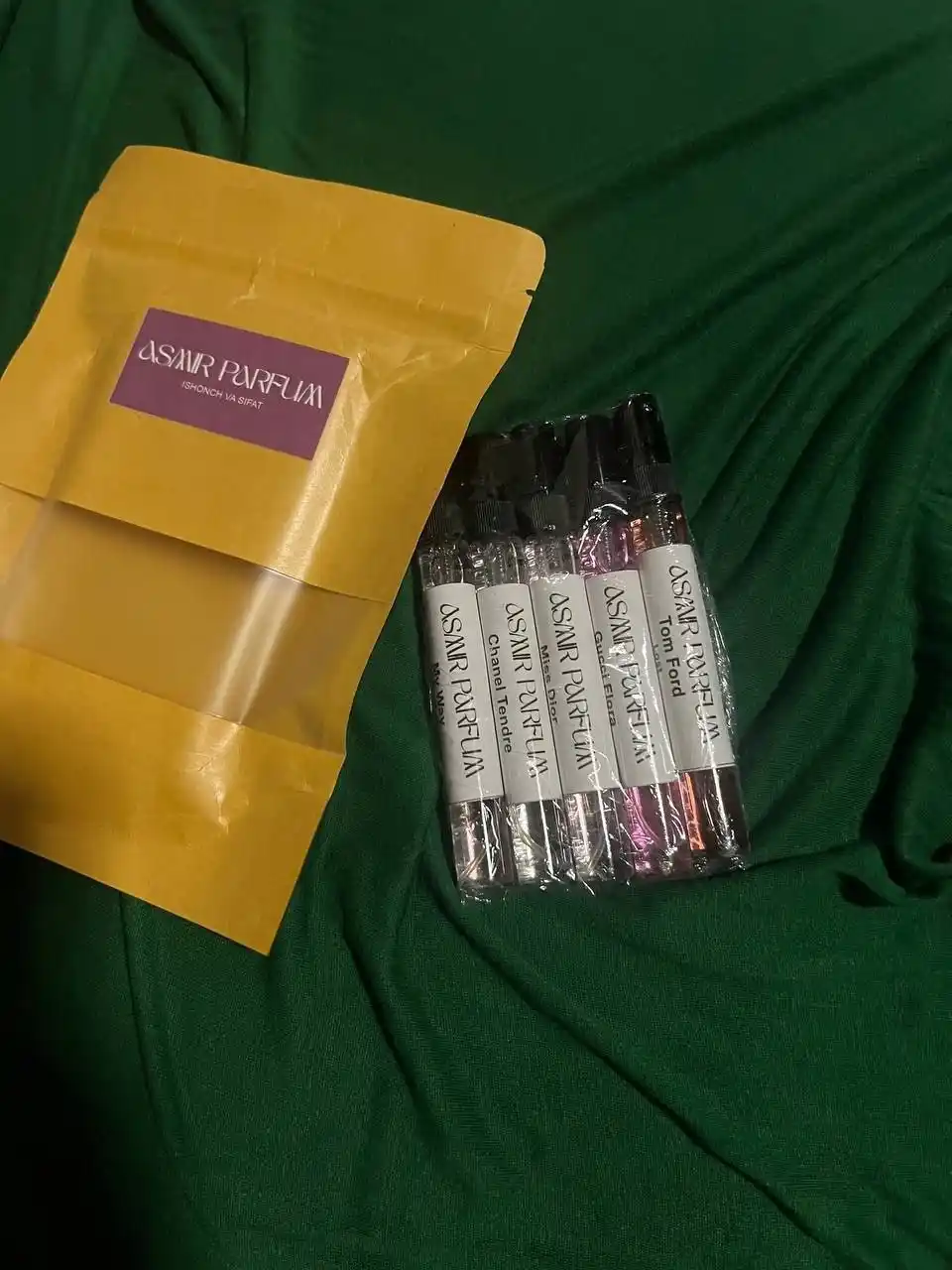 Ayollar atirlar to'plami-Lost Cherry, Gucci Flora, Miss Dior, My Way, Chanel Tendre, 5 tasi 1 da