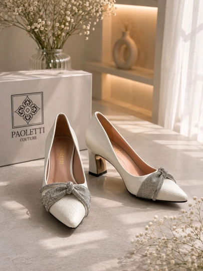 Ayollar tuflisi, lodochka, baland poshna, klassik, bayramona, to‘y uchun, bantli, elegant