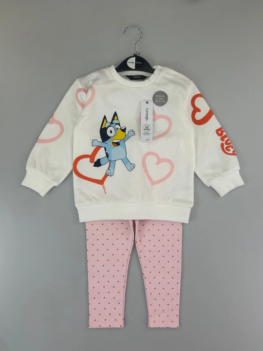 Chaqaloqlar uchun komplekt George, paxta matoli 2 qismli kiyim, 6 oy–3 yosh - 