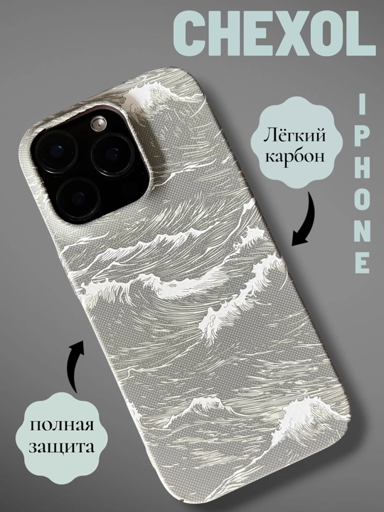 Chexol Iphone karbon 11/12/13/14/15/16/17/PRO va PRO MAX