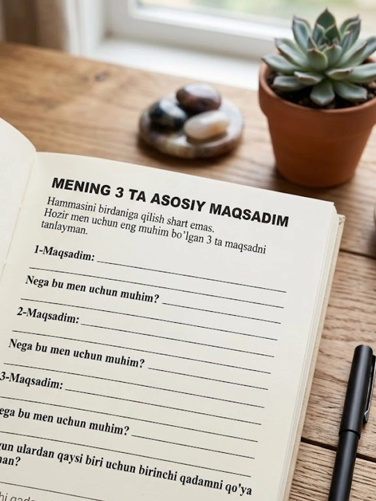 Shukronalik Kundaligi, Allohga oson, Niyatlar Kundaligi, Rivojlanish Kundaligi