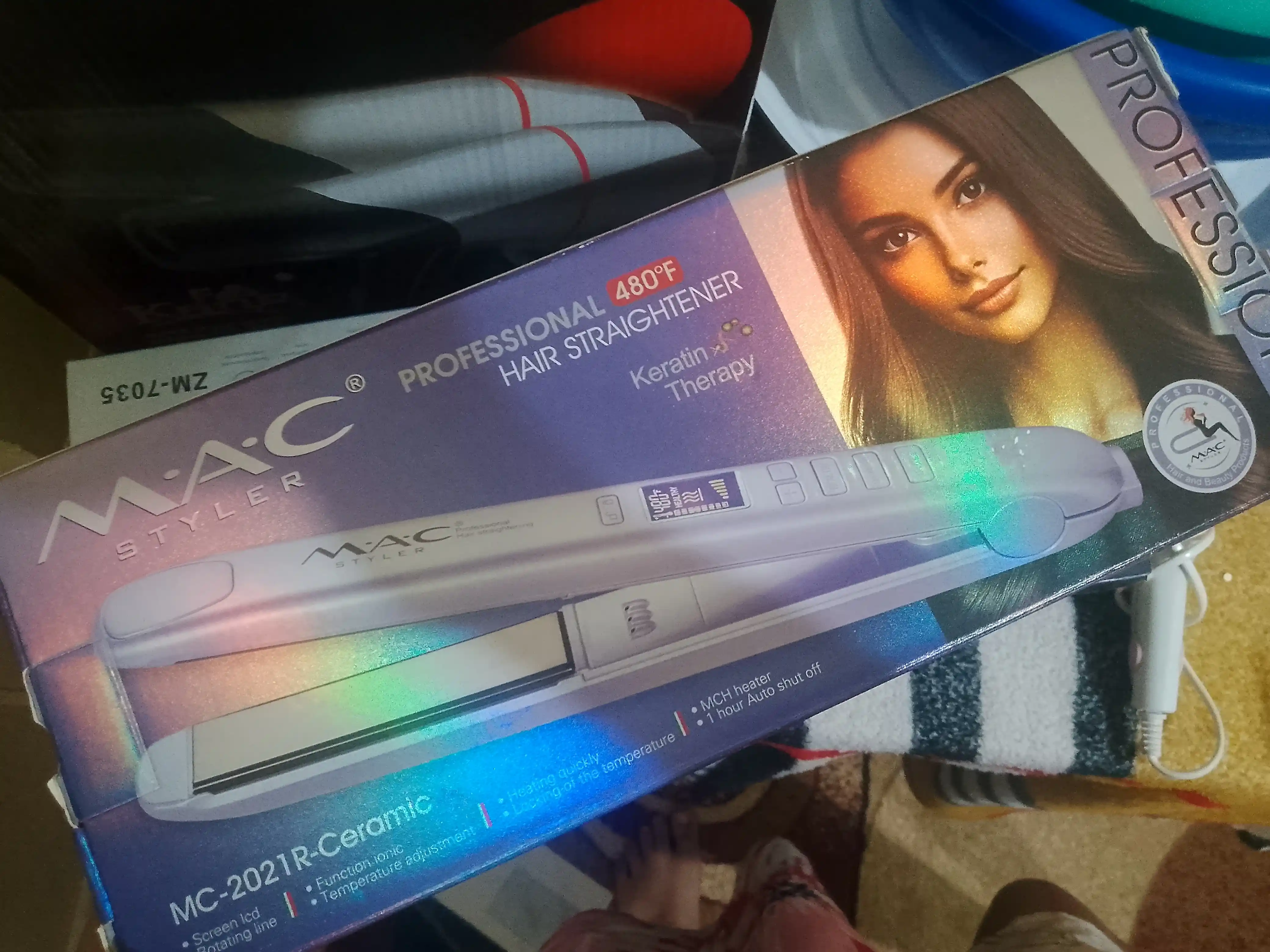 MAC Styler Keramika soch dazmoli, professional to‘g‘rilagich, LCD displey, 480°F