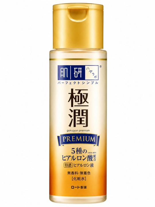 HADA LABO Gokujyun Premium — гиалуроновый увлажняющий лосьон, 170 мл - 