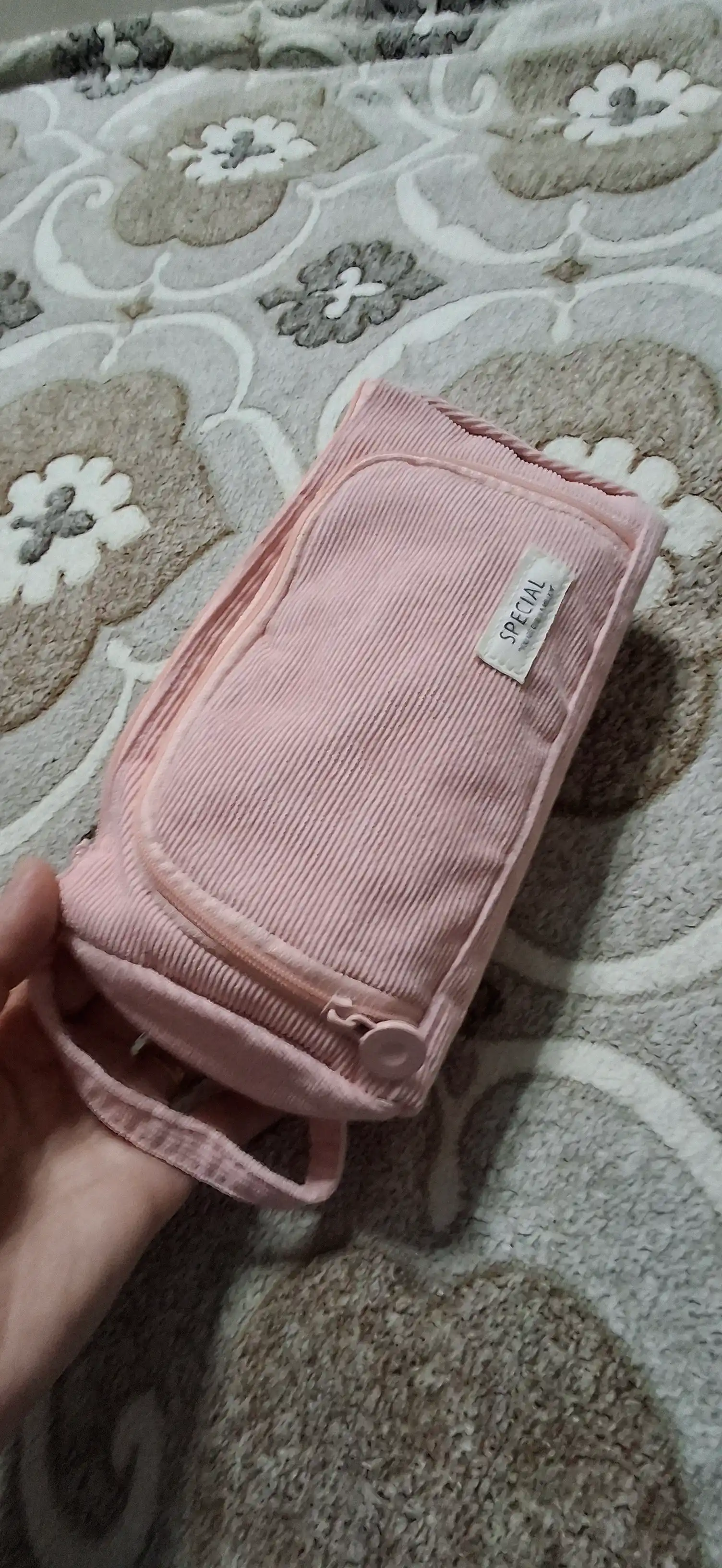 Qalam qutisi, kosmetik sumka, ko'p funktsiyali, ikki qavatli