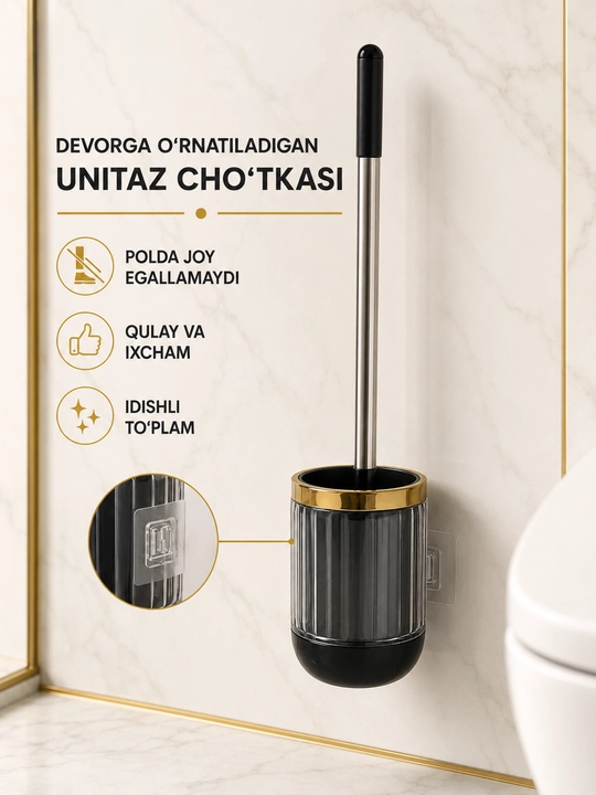 Unitaz tozalash uchun hojatxona cho‘tkasi - 