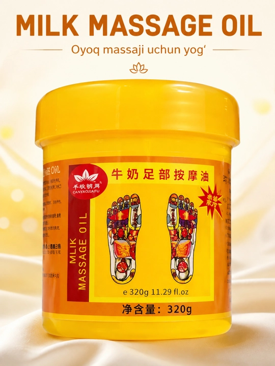 Oyoq massaji uchun yog‘ Milk Massage Oil 320 g - 