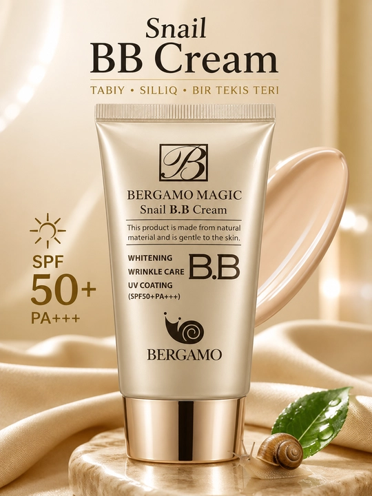 Bergamo Snail BB Cream SPF 50+ PA+++ – BB крем для лица с муцином улитки