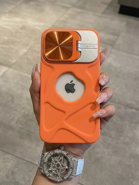 Защитный чехол для iPhone с крышкой для камеры и подставкой