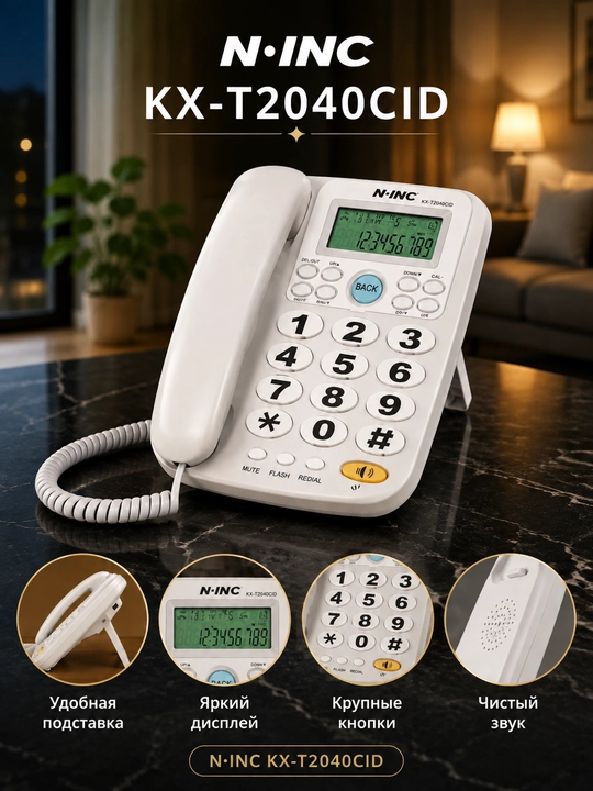 Simli orqali ishlaydigan telуfon, uy telefoni - 