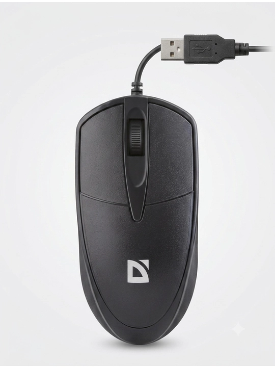 Kompyuter sichqonchasi simli Defender Trace MB989 USB mishka kompyuter va noutbuklar uchun