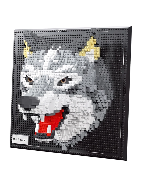 Devorga 3D rasm chizish, Lego konstruktor devor bezaklari, hayvon panno