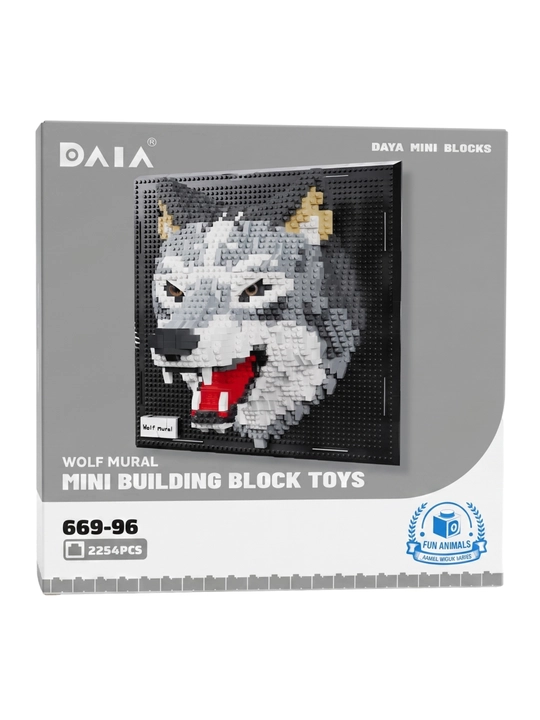 Devorga 3D rasm chizish, Lego konstruktor devor bezaklari, hayvon panno