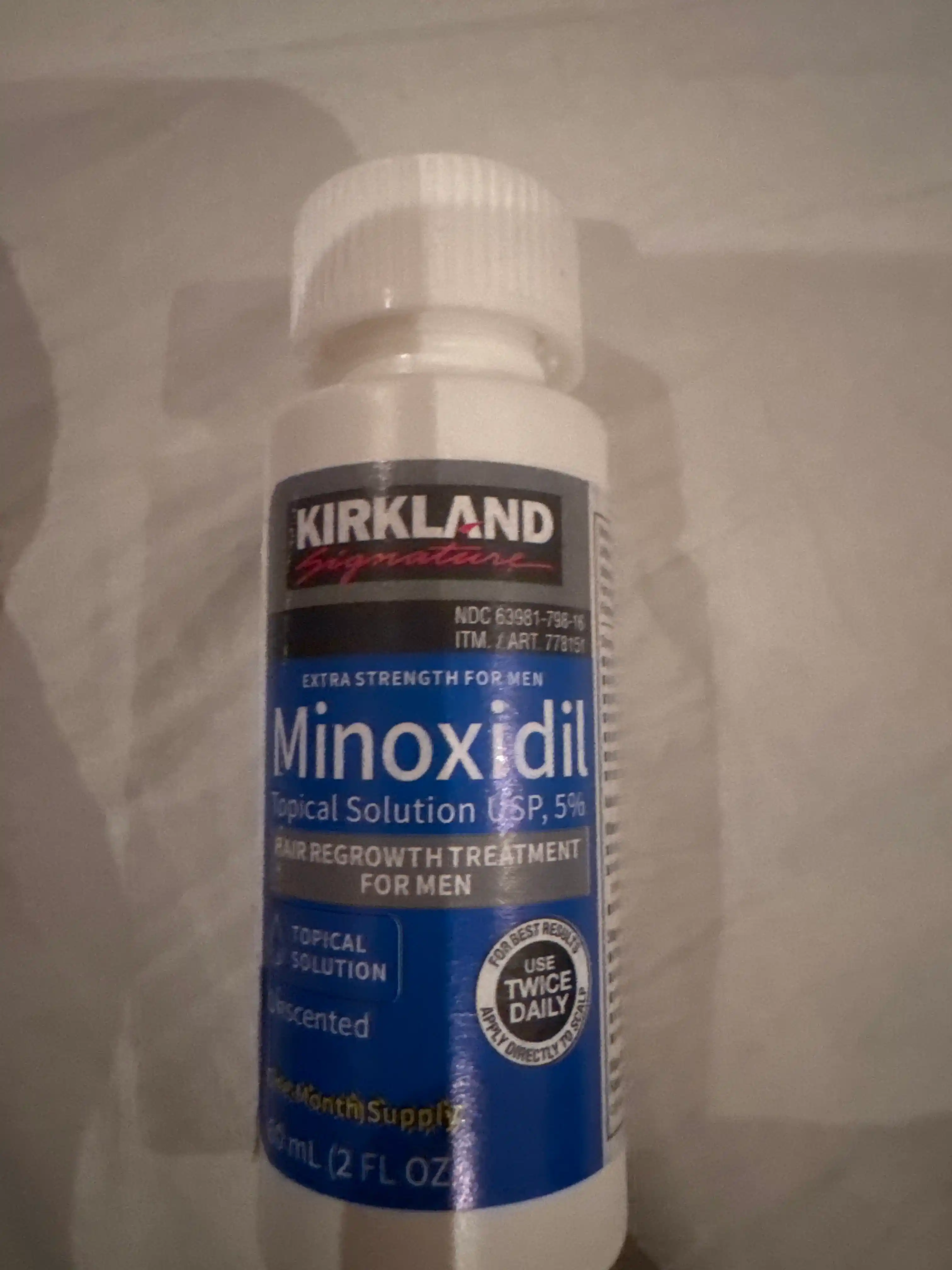 Soch va soqol o'stirish uchun minoksidil Kirkland Minoxidil 5%, 60 ml