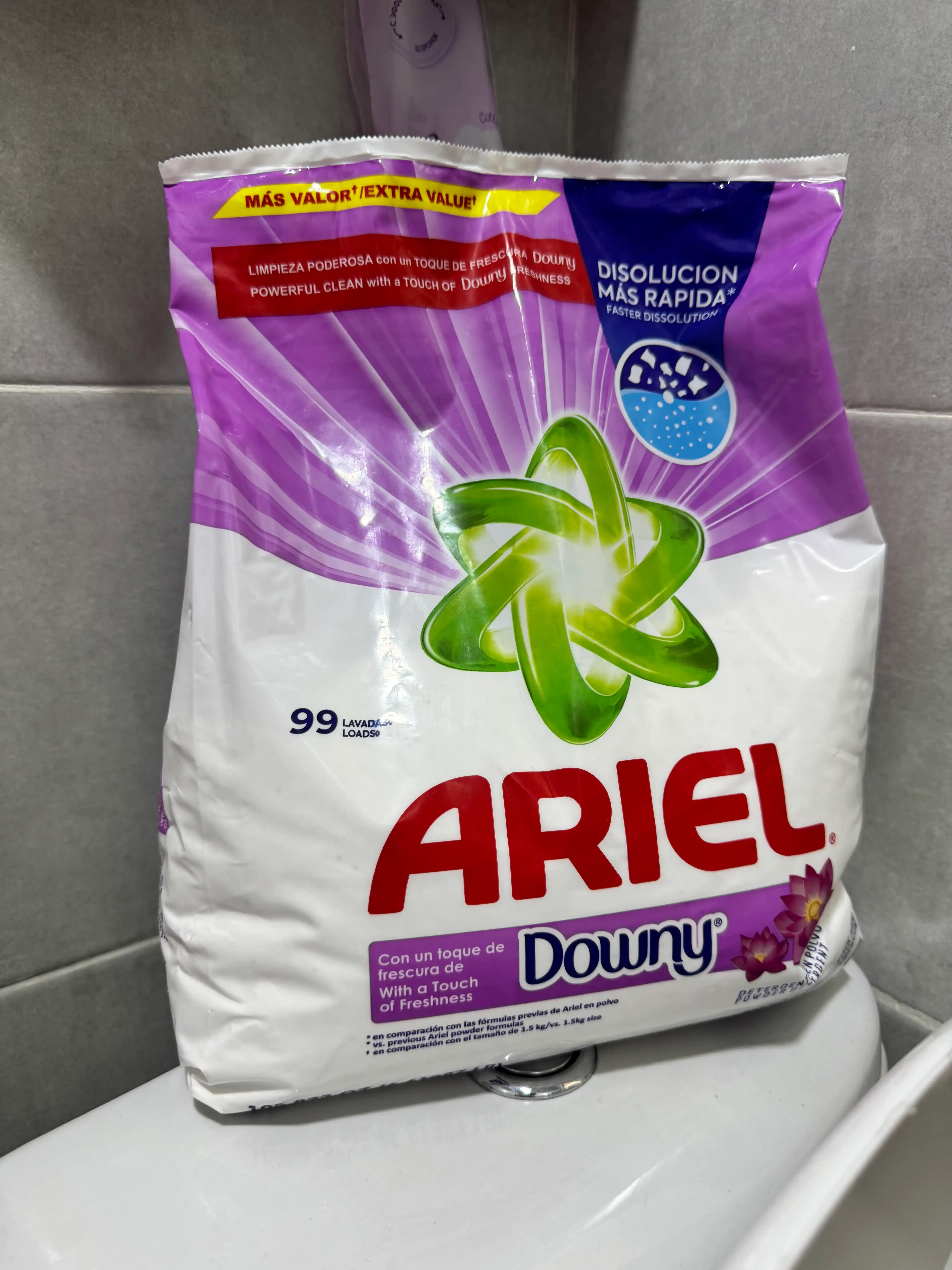 Ariel Aqua Пудра с Downy — стиральный порошок, свежесть и чистота, 3 кг