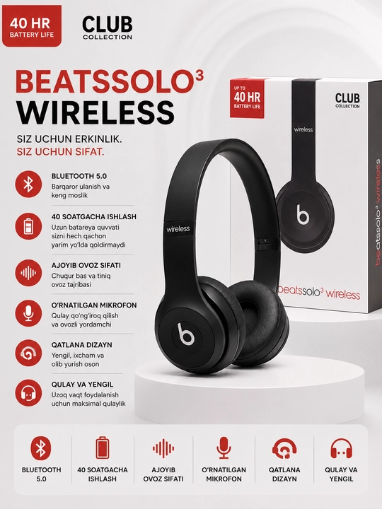 Simsiz Bluetooth quloqchinlar P9, toliq o'lchamli bluthooth naushnik - 