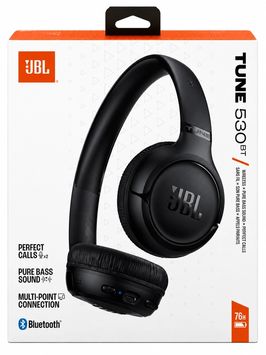 JBL Tune 530BT — беспроводные наушники, полноразмерные Bluetooth-наушники для телефона