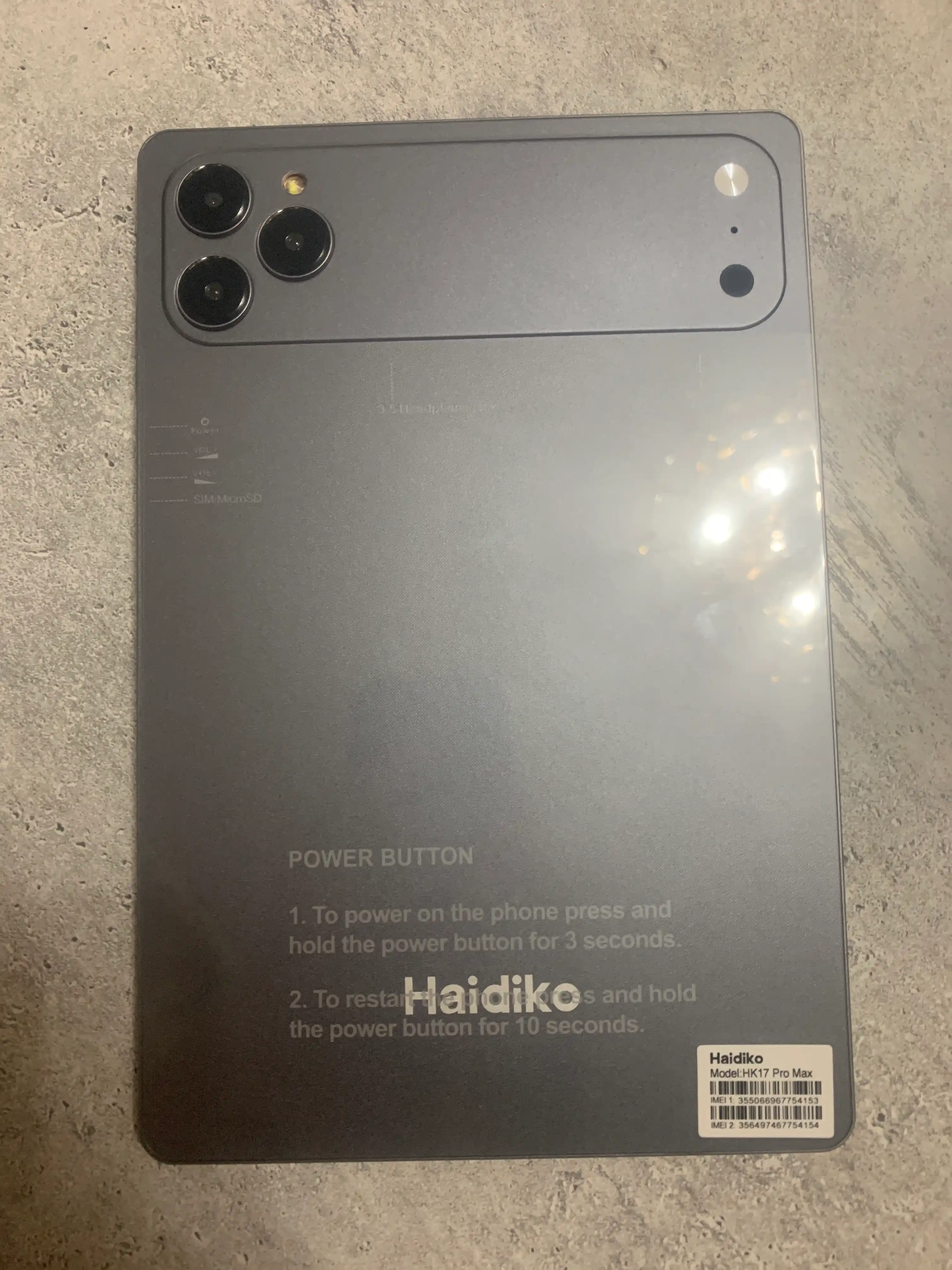 Planshet Aqlli 17 Pro Max Metall korpus Smart Andro 15 5G UZIMEI klaviatura sichqoncha