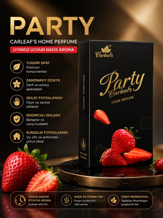 Carleaf's Fresh Hour Party Home Perfume с ароматом клубники для дома и офиса - 