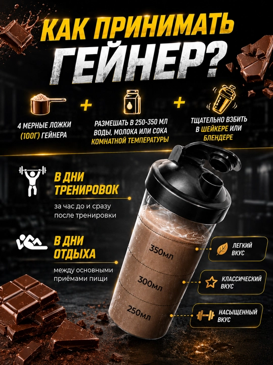 SoulWay geyneri, mushak massasini oshirish uchun oqsil-uglevodli sport ozuqasi