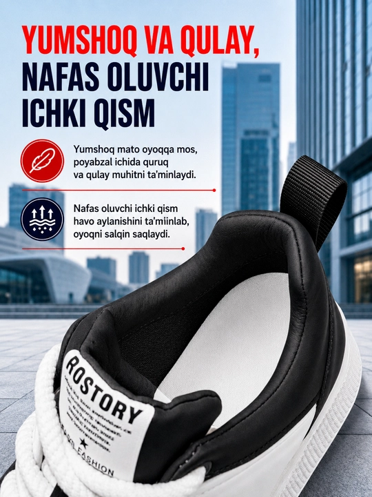 Krossovkalar erkaklar va ayollar uchun, kuzgi uniseks, oq-qora