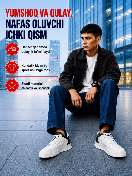 Krossovkalar erkaklar va ayollar uchun, kuzgi uniseks, oq-qora