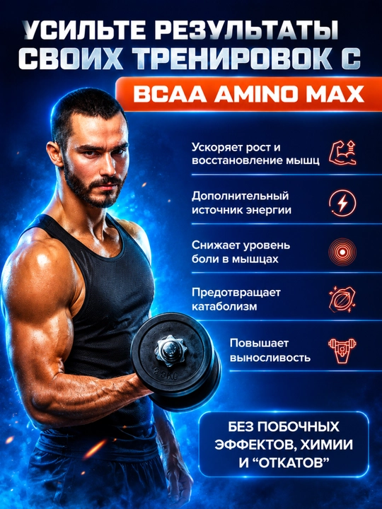 BCAA SoulWay, sport oziq-ovqati, aminokislotalari, mushak massasini o'stirish uchun