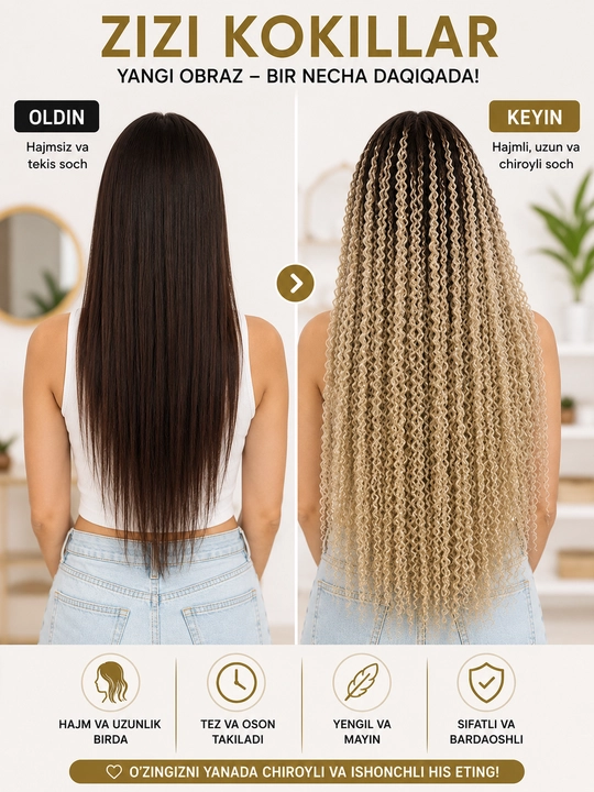 Канекалон для волос двухцветный, афрокудри bali curls и zizi