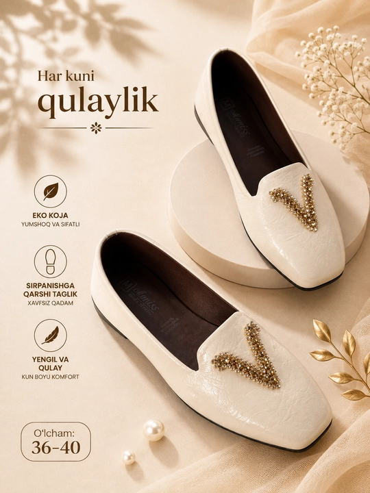 Ayollar baletkasi, baletka ayollar uchun, ayollar oyoq kiyimlari, kundalik tufli, 36-40