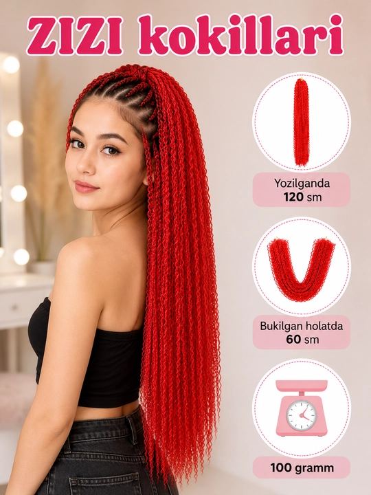 Канекалон для волос двухцветный, афрокудри bali curls и zizi