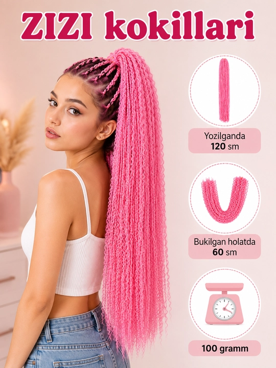 Канекалон для волос двухцветный, афрокудри bali curls и zizi