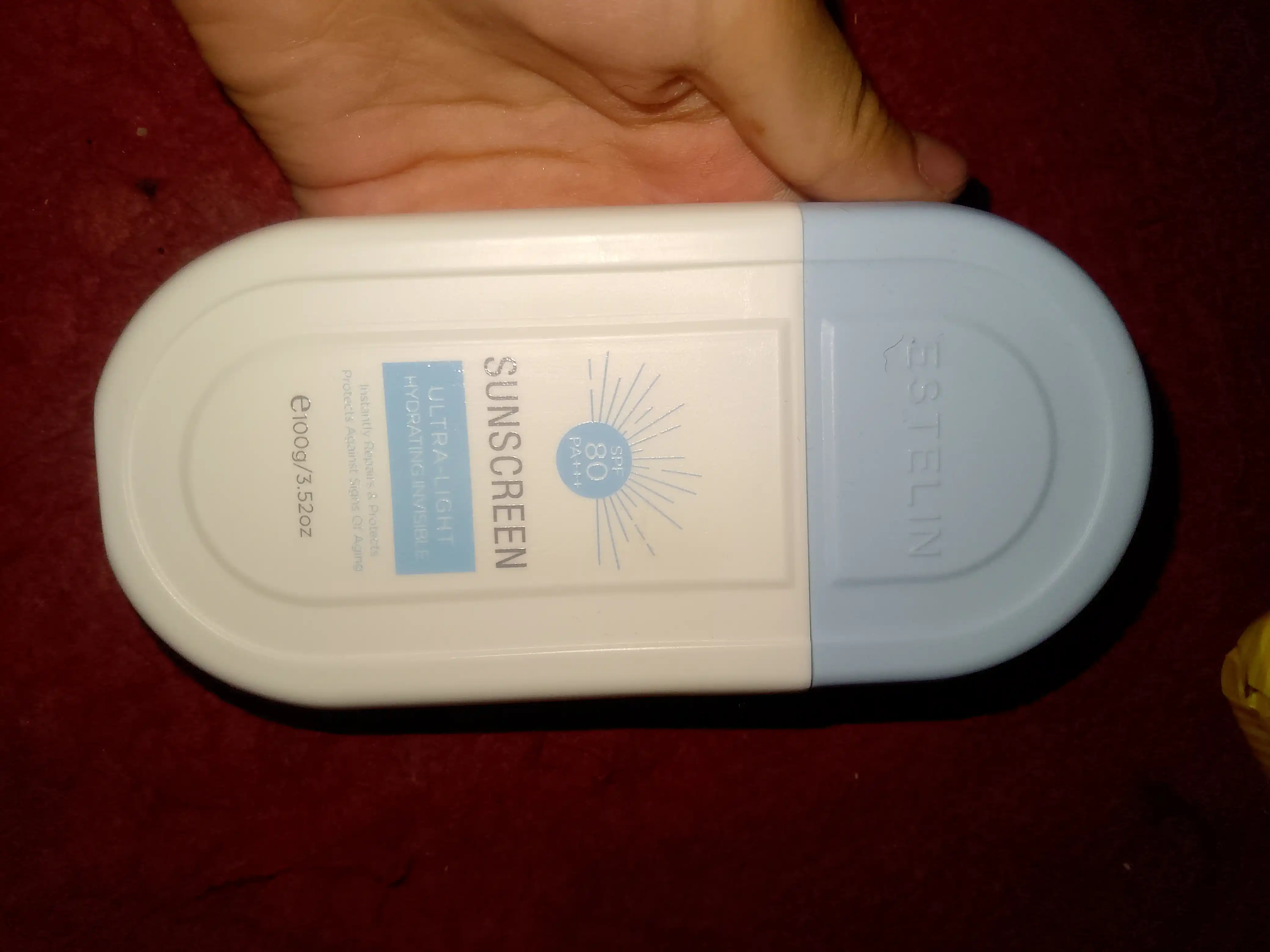 Estelin SPF 50+ PA+++ Quyoshdan saqlovchi namlantiruvchi krem, 50/100 ml