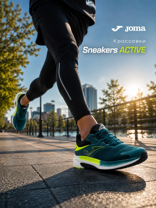 Joma Active JOMAC81 erkaklar krossovkasi, yugurish va kundalik yurish uchun