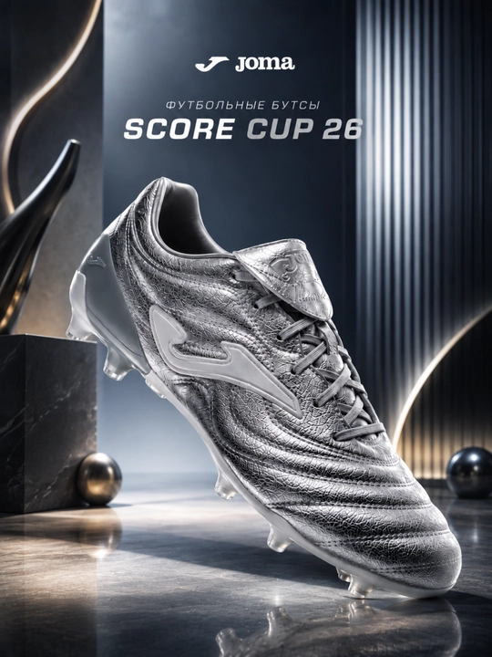 Kumush rangli "Joma Score Cup 26" futbol butsilari - 