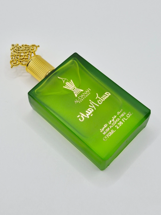Al-Danah Musk Al Amirat soch va tana uchun alkogolsiz mushk atiri, 70 ml