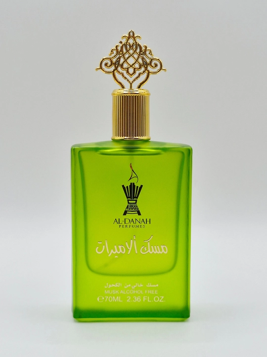 Al-Danah Musk Al Amirat soch va tana uchun alkogolsiz mushk atiri, 70 ml