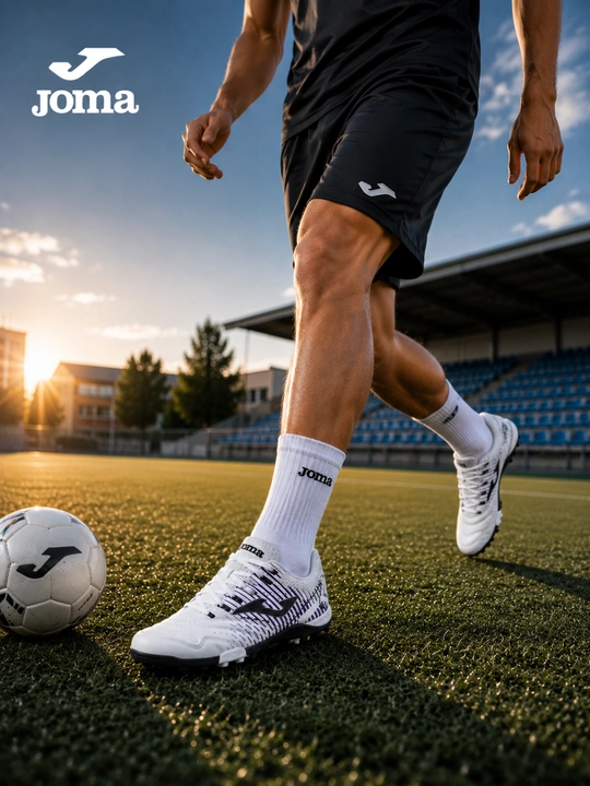 Joma Maxima 26 TF erkaklar futbol butsasi, sun’iy gazon uchun, oq