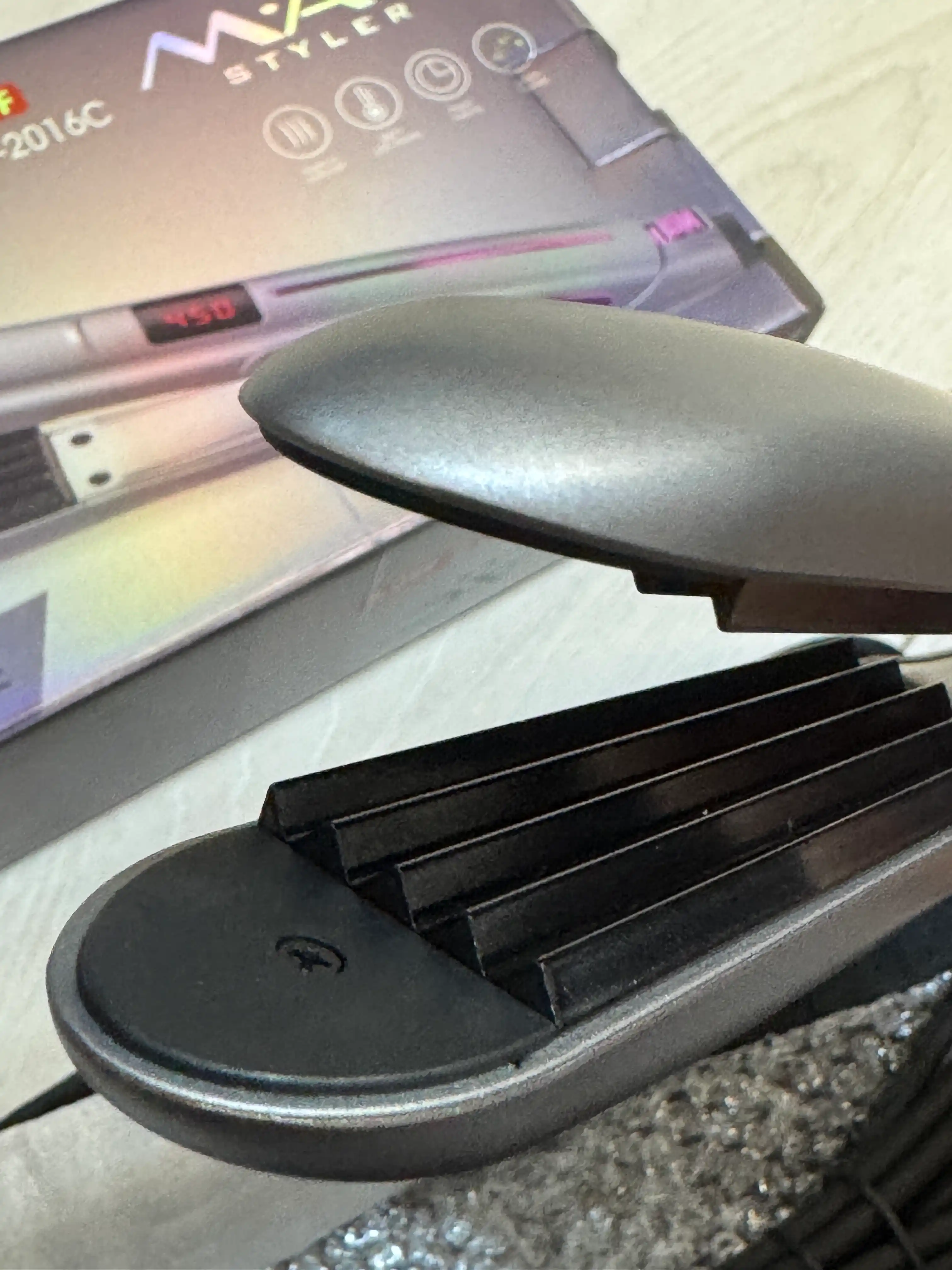 MAC MC-2016 titan qotishmali professional soch uchun gofra dazmol