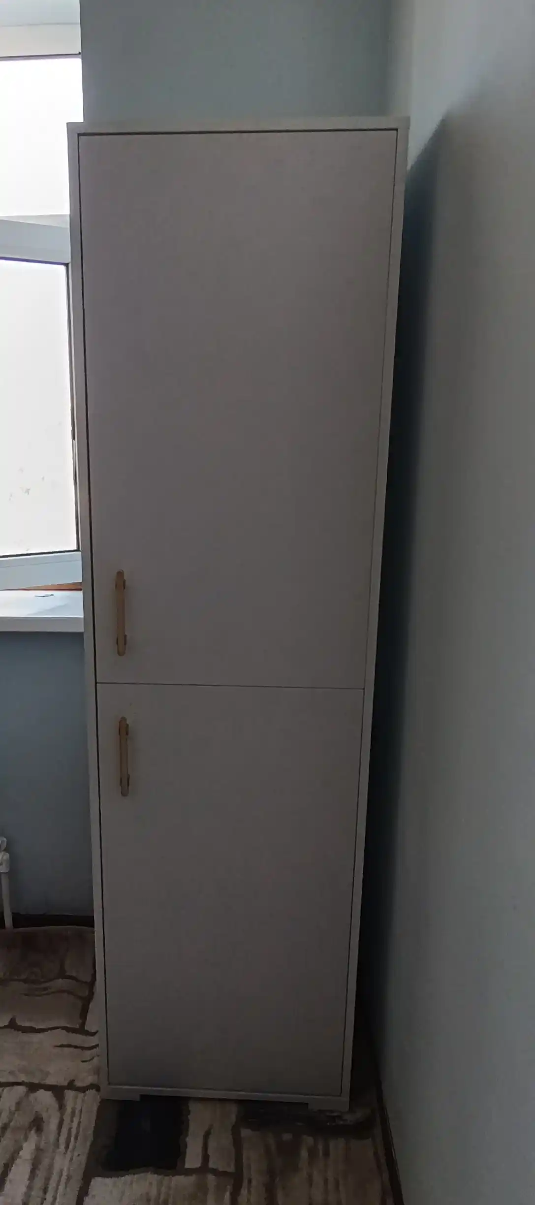 Universal shkaf-penal WAF tortma va tokchalar bilan, to'liq yig'ilgan, 170x50x35 sm
