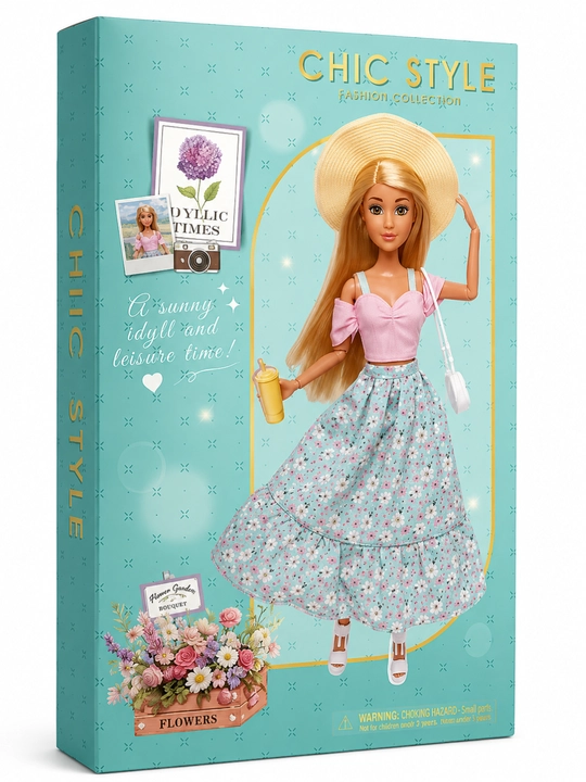Barbi qo'g'irchoqlar to'plami, akssesuarlari bilan, +3