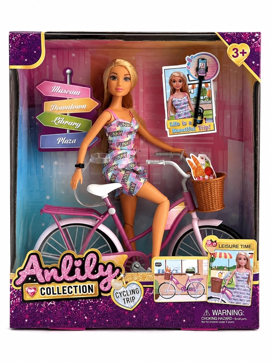 Barbi qo'g'irchoqlar to'plami, akssesuarlari bilan, +3