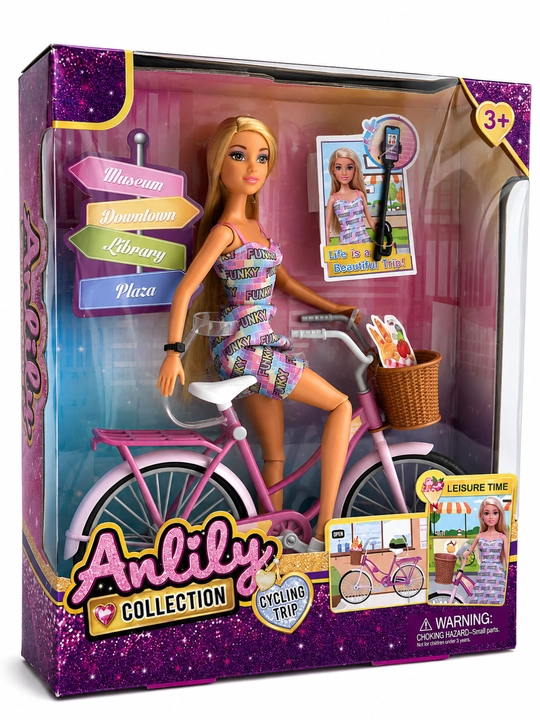 Barbi qo'g'irchoqlar to'plami, akssesuarlari bilan, +3