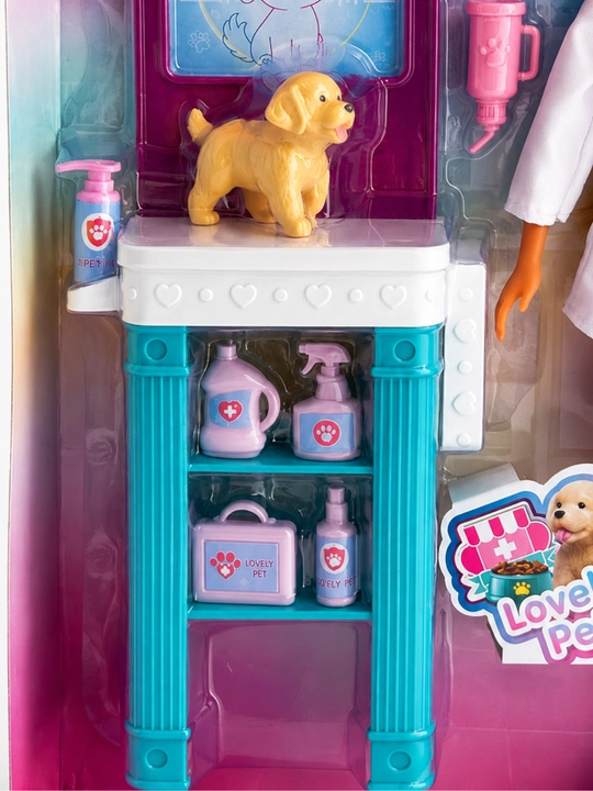 Barbi qo'g'irchoqlar to'plami, akssesuarlari bilan, +3