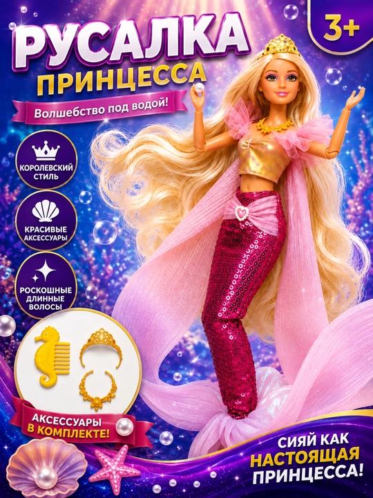 Набор кукол Барби с аксессуарами, от 3 лет - 