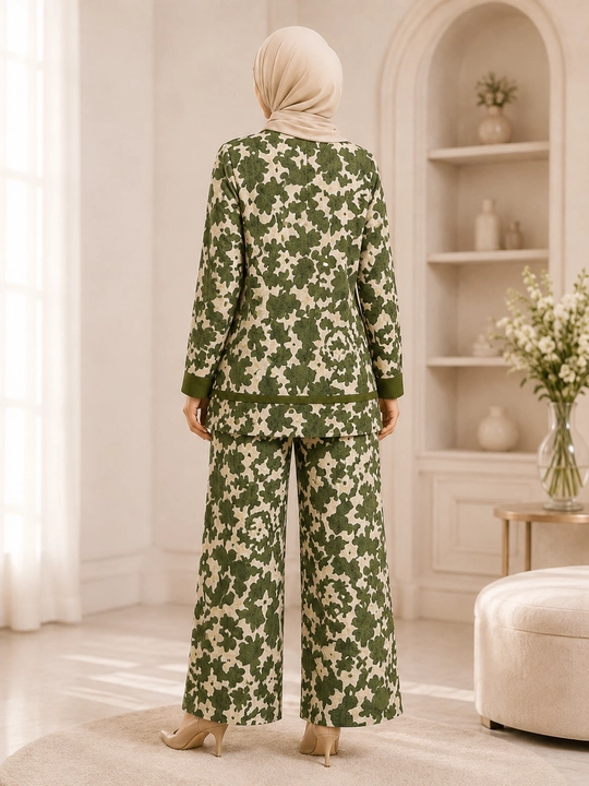 Ayollar kostyumi, ikki qismli kostyum, oversize kostyum, keng shim, poplin kiyim