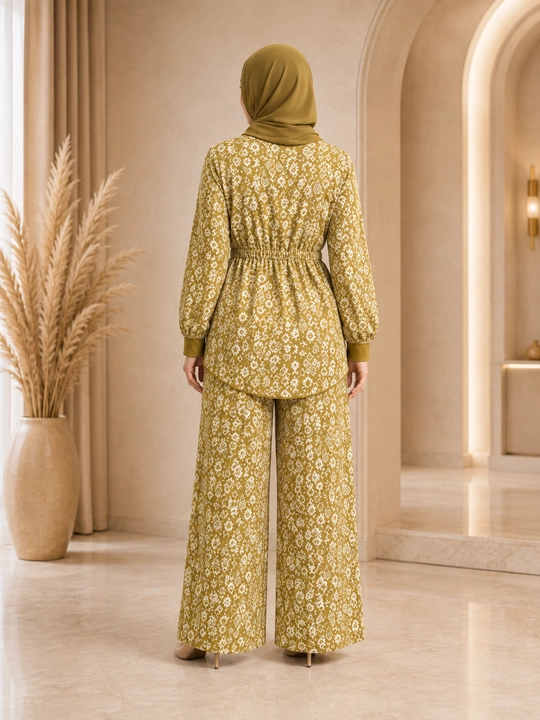Ayollar kostyumi, ikki qismli kostyum, oversize kostyum, keng shim, poplin kiyim
