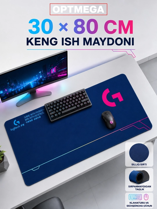 Kompyuter kovrik va sichqoncha uchun gilamcha CS GO gilamcha