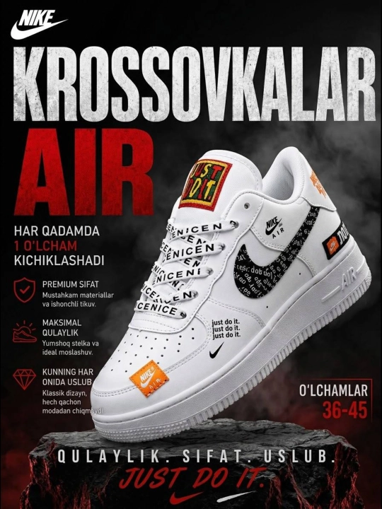 NIKE SB DUNK LOW va AIR JORDAN krossovkalari, sport, uniseks, 36 - 45, yoz va kuz uchun - 