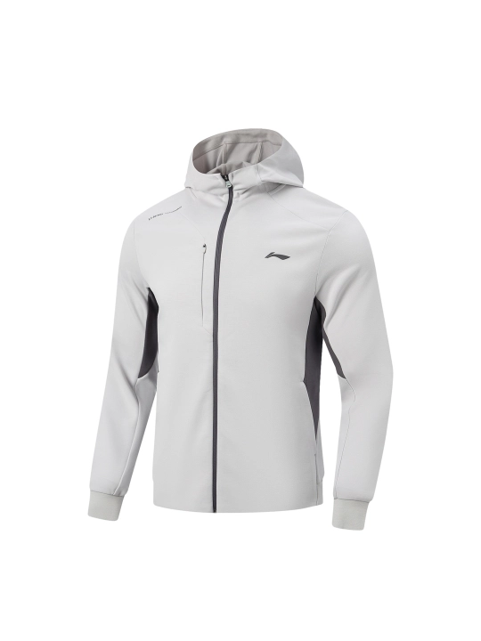 Мужская спортивная куртка Li-Ning AFDW933, трикотажная, с капюшоном - 
