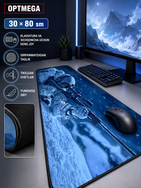 Kompyuter kovrik va sichqoncha uchun gilamcha CS GO gilamcha