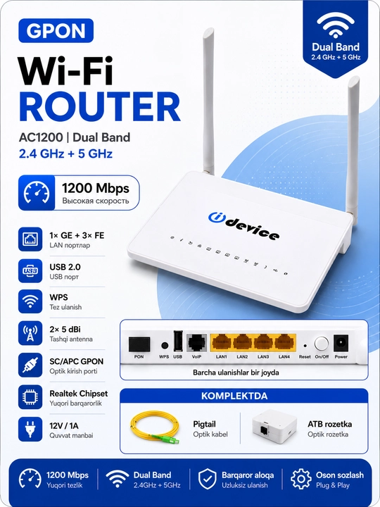 TDP Wi-Fi 5 GPON - 